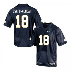 Notre Dame Fighting Irish Men's Nana Osafo-Mensah #18 Navy Under Armour Authentic Stitched College NCAA Football Jersey RIH6699SP